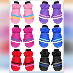 Colorful Winter Mittens Set 3_6 Y